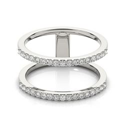 0.90 ctw VS/SI Diamond Fashion Ring 18K White Gold - REF-79Y3X - SKU:28292