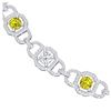 Image 2 : 25 ctw SI/I Fancy And Diamond Necklace 18K White Gold - REF-2280M2F - SKU:40127