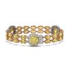 Image 2 : 38.13 ctw Citrine & Diamond Bracelet 14K Rose Gold - REF-290Y4X - SKU:44895