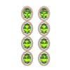 Image 1 : 14.04 ctw Peridot & Diamond Halo Earrings 10K Rose Gold - REF-165X8R - SKU:40773