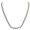 Image 3 : 26 ctw Oval SI Diamond Necklace 14K Rose Gold - REF-4275M2F - SKU:38514