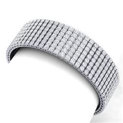 30 ctw VS/SI Diamond Bracelet 18K White Gold - REF-1620R2K - SKU:39959