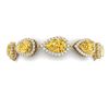 Image 1 : 39.26 ctw Canary Citrine & VS Diamond Bracelet 18K Yellow Gold - REF-418W2H - SKU:38870