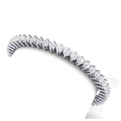 4 ctw SI/I Diamond 2 Prong Bracelet White 10K White Gold - REF-232Y5X - SKU:40292