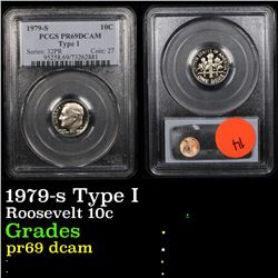 PCGS 1979-s Type I Roosevelt Dime 10c Graded pr69 dcam By PCGS