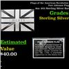 Image 1 : Flags of the American Revolution Fort Johnson Flag .8oz .925 Sterling Silver Bar