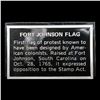 Image 3 : Flags of the American Revolution Fort Johnson Flag .8oz .925 Sterling Silver Bar