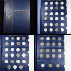 Partial Buffalo Nickel book 1914-1938 30 coins