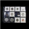 Image 3 : Page of 20 Mixed coins Morgan $1, Peace $1, Proof Washington 25c, Barber 5c, Indian 1c, Buffalo 5c