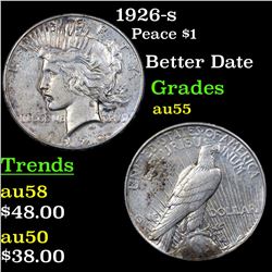 1926-s Peace Dollar $1 Grades Choice AU