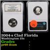 Image 1 : NGC 2004-s Clad Florida Washington Quarter 25c Graded pr69 dcam By NGC