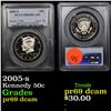 Image 1 : PCGS 2005-s Kennedy Half Dollar 50c Graded pr69 dcam By PCGS