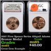 Image 1 : NGC 2007 First Spouce Series Abigail Adams Bronze Medal Graded ms65 By NGC