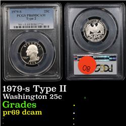 PCGS 1979-s Type II Washington Quarter 25c Graded pr69 dcam By PCGS
