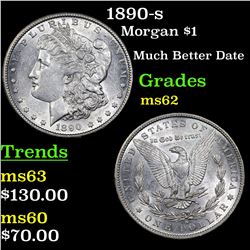 1890-s Morgan Dollar $1 Grades Select Unc