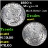 Image 1 : 1890-s Morgan Dollar $1 Grades Select Unc