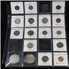 Image 1 : 20 Mixed coins Morgan $1, Peace $1, Proof Washington 25c, Barber 10c, Indian 1c, Buffalo 5c Grades