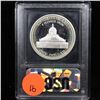 Image 3 : 2000-p Library of Congress Modern Commem Dollar $1 Graded GEM++ Proof Deep Cameo By USCG