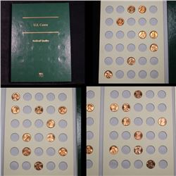 Partia Lincoln Cent book 1960- 1987 All 27 coins Gem Cherry Red