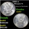 Image 1 : 1881-o Morgan Dollar $1 Grades Select+ Unc