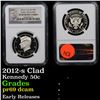 Image 1 : NGC 2012-s Clad Kennedy Half Dollar 50c Graded pr69 dcam By NGC