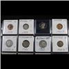 Image 2 : Page of 20 Mixed coins Morgan $1, Peace $1, Proof Washington 25c, Barber 10c, Indian 1c, Buffalo 5c