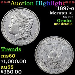 ***Auction Highlight*** 1897-o Morgan Dollar $1 Grades Unc Details (fc)