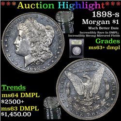 ***Auction Highlight*** 1898-s Morgan Dollar $1 Graded Select Unc+ DMPL By USCG (fc)