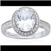 Image 1 : Decadence Sterling Silver Oval Cut Cubic Zirconia Engagement Ring Size 6