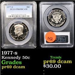 PCGS 1977-s Kennedy Half Dollar 50c Graded pr69 dcam By PCGS
