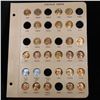 Image 1 : Partial Lincoln cent page Gem Unc Red & Unc Steel 1935-1946 27 coins