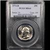 Image 2 : 1974-d Washington Quarter 25c Graded ms64 By PCGS