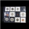 Image 3 : Page of 20 Mixed coins Morgan $1, Peace $1, Standing Liberty 25c, Barber 10c, Indian 1c, Buffalo 5c