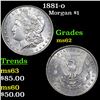Image 1 : 1881-o Morgan Dollar $1 Grades Select Unc