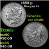Image 1 : 1888-p Morgan Dollar $1 Grades Unc Details