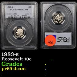 1983-s Roosevelt Dime 10c Graded pr69 dcam By PCGS