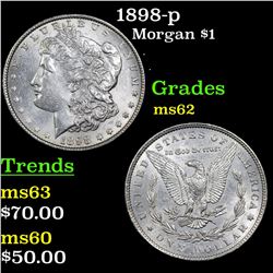 1898-p Morgan Dollar $1 Grades Select Unc