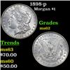 Image 1 : 1898-p Morgan Dollar $1 Grades Select Unc