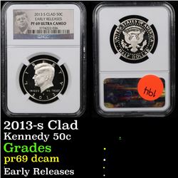 NGC 2013-s Clad Kennedy Half Dollar 50c Graded pr69 dcam By NGC