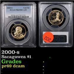 PCGS 2000-s Sacagawea Gold Dollar 1 Graded pr69 dcam By PCGS