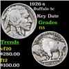 Image 1 : 1926-s Buffalo Nickel 5c Grades f+
