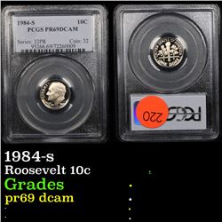 PCGS 1984-s Roosevelt Dime 10c Graded pr69 dcam By PCGS