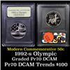 Image 1 : 1992-S Olympic Modern Commem Half Dollar 50c Graded GEM++ Proof Deep Cameo By USCG