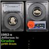 Image 1 : 1982-s Jefferson Nickel 5c Graded pr69 dcam By PCGS