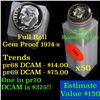 Image 1 : Proof 1974-s Roosevelt Dime 10c roll, 50 pieces (fc)