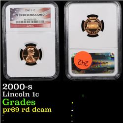 NGC 2000-s Lincoln Cent 1c Graded pr69 rd dcam By NGC