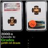 Image 1 : NGC 2000-s Lincoln Cent 1c Graded pr69 rd dcam By NGC