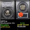 Image 1 : PCGS 1973-s Washington Quarter 25c Graded pr69 dcam By PCGS