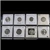 Image 2 : Mixed coins Morgan $1, Peace $1, Standing Liberty 25c, Barber 10c, Braided Hair 1c, Buffalo 5c
