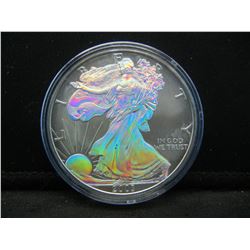 2003 American Silver Eagle Rainbow Toning